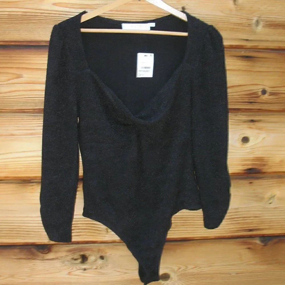 NWT ASTR the Label Black Stretch Body Suit